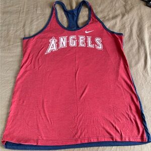Nike Anahiem Angels Red Tank Top
